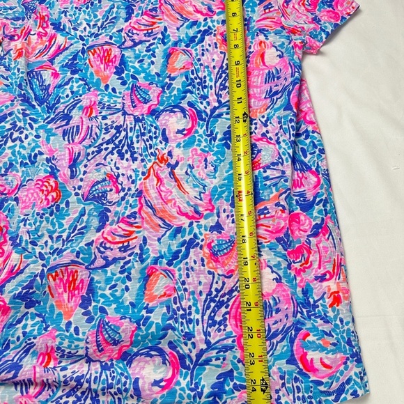 Lilly Pulitzer Women's Top in Blue and Pink (XS) - Picture 5 of 9